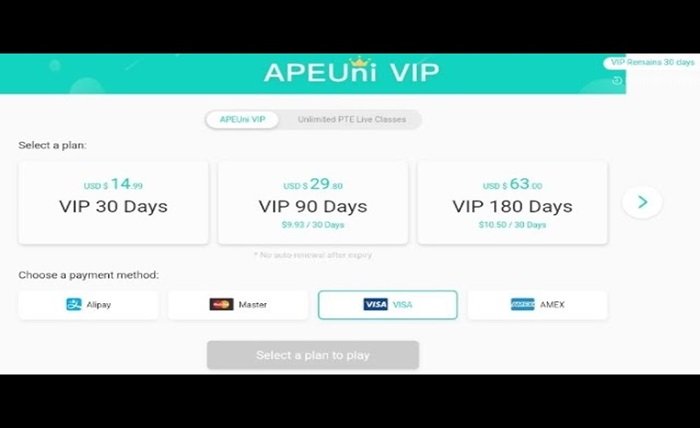 apeuni 1 month subscription price